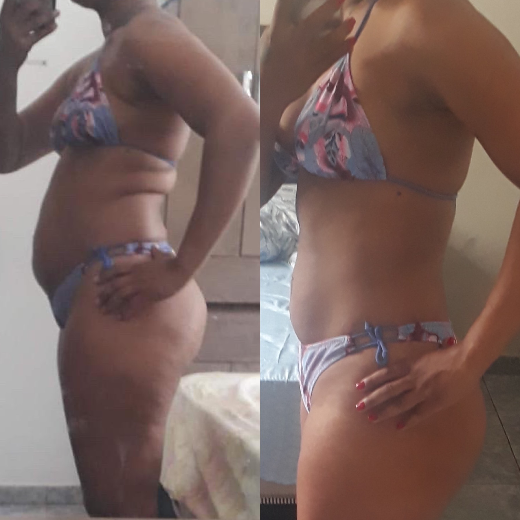 Transformação corporal - Antes e depois do Método 3F